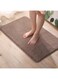 GOUMAO Bath Mat Rugs Anti-slip Memory Foam Non-slip Bathroom Mat Soft Bathmat Water Absorbing Floor Carpets Suitable For Entrance,Door,Floor,Kitchen,Bathroom (Brown,50X80CM)