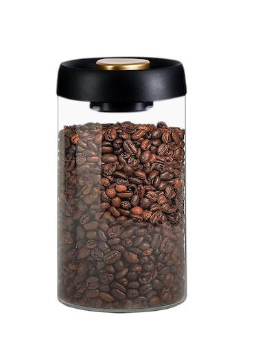 Glass Coffee Canisters with Airtight Lids - 1200ml/40oz Food Storage Containers for Coffee Beans, Tea, Sugar, Spices, Rice