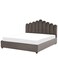 Dreamy Bliss Tufted Upholstered Single Size Bed (90 X 200 CM) Dark Brown Chocolate Color