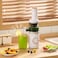 Tradeo Compact Slow Masticating Juicer - Cold Press Extractor for High Nutrient Fruit &amp; Veggie Juice