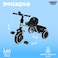 Lovely Baby Foldable Tricycle LB 266 for Toddlers Ages 1-3 Years, Compact Trike with EVA Wheels, Rear Basket, Seat Belt, Steel Frame &ndash; Lightweight Foldable Baby Trike