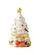 CHAOKEELRA Exquisite little bear Christmas tree style ceramic candle aromatherapy box and gift box, which is suitable for giving as a gift. (white Christmas tree)