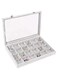 High-Grade Glasses Plate Windows Flannelette 24 Lattices Jewelry Ring Box
