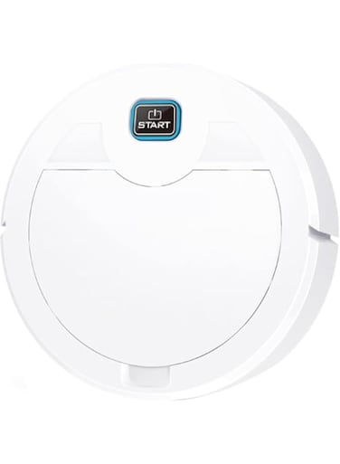 Robot Vacuum   Automatic Robotic Vacuum   Rechargeable Automatic Smart Sweeper Robot Vacuum Cleaner   Multiple Cleaning Modes Robot Vacuum for Pet Hair &amp; Floor Carpet with UV Lamp (White)