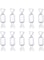 Oasisgalore Clear Plastic Candy Shaped Jewelry Case Bead Storage Containers for Storage of Small Items, Jewelry, Pills, Beads Art DIY Crafts Jewelry Party Accessories (Clear 10pcs)