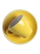2-Piece Ergonomically Designed Fade-Proof Comfortable Grip Cup And Saucer Yellow/White 8.5x6x6cm