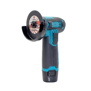 Cordless Mini Angle Grinder with Rechargeable Battery, High-Speed Metal Cutting Tool Kit