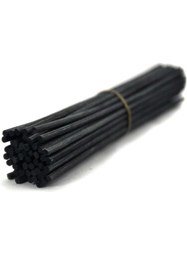 50pcs Coloring Rattan Diffuser Replacement Refill Sticks (12" x4mm, Black) user Replacement Refill
