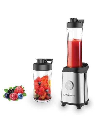 M&uuml;ller Koch MK-6037 Sport Blender (350W, 2 Size Blender Bottle, Stainless Steel Blade)