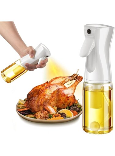 Khazna Oil Sprayer for Cooking, Olive Oil Sprayer Mister, Olive Oil Spray Bottle, kitchen Gadgets Accessories for Air Fryer,Canola Oil Spritzer, Widely used for Salad Making,Baking Frying, BBQ