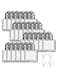 24 Pieces Mini Pepper Shaker, Transparent Mini Shaker, Individual Pepper Shakers, Cube Shape Small Shakers, with 4 Pieces Funnel, for Home Kitchen Supplies, Bottle Condiment Storage Jar