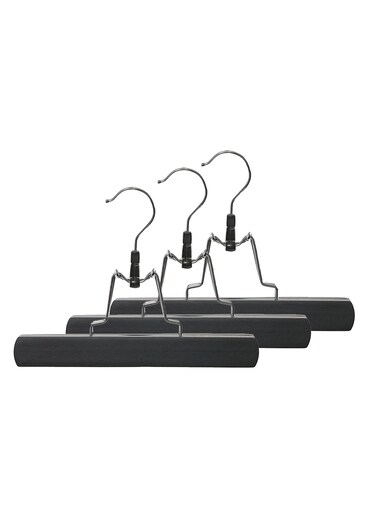 Pcs 360 Swivels Wooden Hanger Non Slip Clips for Skirts, Trousers,Jeans