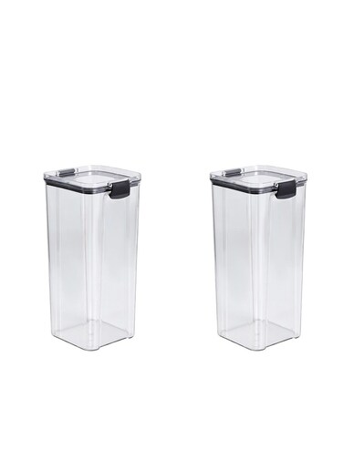 Set of 2 pieces 1800ML Airtight Food Storage with Lid, Double Sealed Thick storage Jar, Leak Proof, Easy to Clean, BPA Free, Kitchen and Other Storage