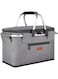 Oter Picnic Basket Foldable Insulated with lid Extra Large Insulated Bag for Picnic, Food Delivery, Take Outs, Grocery Shopping, and as Cooler Bag. Foldable Design Compact for Storage