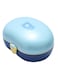 Twisoo Cute Duck Plastic Lunch Box for Kids, 900ml Leakproof &amp; Spillproof, BPA-Free Food Grade PP, 2 Compartments with Spoon - Ideal for School &amp; Travel (Blue)