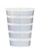 Club Green Iridescent Foil Stamped Paper Cups 10pk