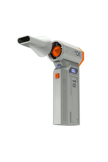 Rushjet Cordless Dust Blower 150W, 120000RPM, USB-C Rechargeable with 4 Nozzles