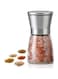 KASTWAVE Salt and Pepper Grinder, Black Pepper,Herb Shakers Mill Refillable Manual - Stainless Steel Lid, Adjustable Coarseness, Refillable Glass Body with 6OZ Capacity