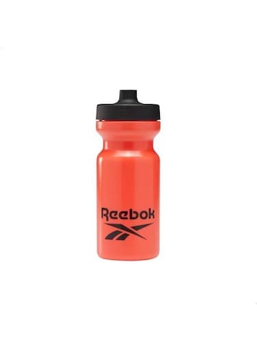 Reebok Foundation Contrast Printed Logo Sports Bottle, 500 ml - Vivid Orange