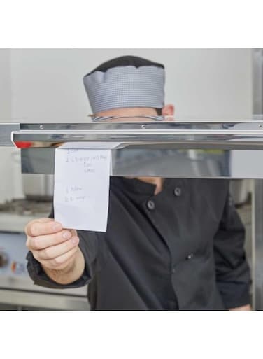 KNP Aluminium Order Rack. The Aluminium Order Rack is a functional tool commonly used in restaurants or commercial kitchens to organize and hold order tickets or receipts.