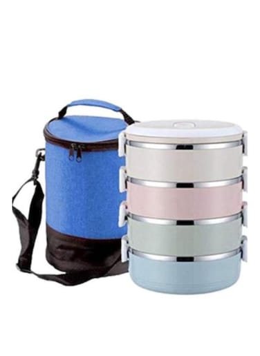 4-Layer Portable Thermal Container Lunch Box With Bag