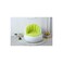 Inflatable Lounge Chair, Indoor Portable Sofa with Backrest, White and Lime Green