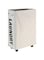 ANTOLE Laundry Baskets, 22inch Rolling Laundry Hamper Collapsible,Stand Waterproof Sorter and Organizer on Wheels Tall Thin Dirty Laundry Hamper Basket Home Corner Bin,Dustproof Laundry Carts (White)