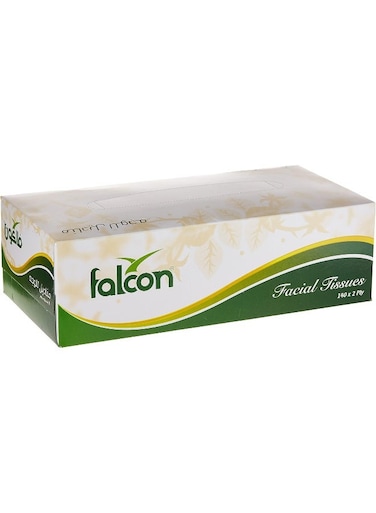 Falcon Facial Tissue, 140 Sheet x 2 Ply - 5 Boxes White