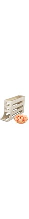 NovalLife Egg Holder, 4 Tier Rolling Egg Holder Dispenser, Food Storage Container, Fridge Storage Organizer, Space-Saving Rolling Eggs Dispenser, Egg Storage Container for Kitchen Counter Top Home