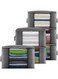 6 Pack 90L Large Storage Bags with Zipper &amp; Window, Foldable Clothes Organizer with Lid for Comforters, Blankets, Bed Linen, Gray Diamond Quilted Containers for Home &amp; Closet