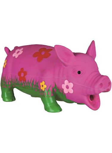 Trixie Pig Latex Dog Toy - PINK/20CM
