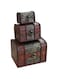Fellibay Hofumix Jewelry Boxes Wooden Treasure Box Vintage Treasure Chest Handmade Box Rings Case with Metal Lock for Storing Jewelry Treasure Pearl Cosmetics 3PCS(S,M,L)