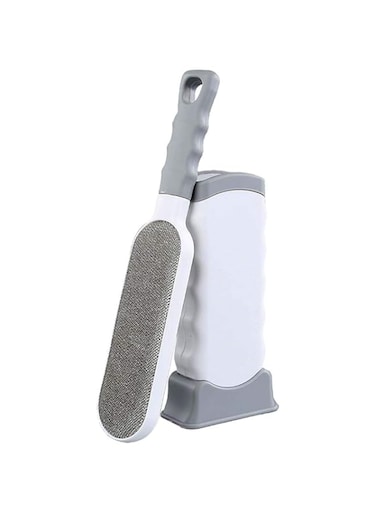 Suprcrne Pet Hair Remover Brush Upgrade Design With Self Cleaning Base Improved Handle Efficient Cat Fur Removal Tool with Double Sides for Pet Hair Clothes and Furniture
