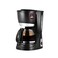 1.25L Drip Coffee Maker - 830W Electric Coffee Machine with Glass Carafe &amp; Permanent Filter - Black

