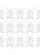 BENECREAT 21Pack Clear Acrylic Boxes Hexagon Small Plastic Bead Storage Containers(4x4.5x4cm) for Gifts, Weddings, Party Favors, Treats, Candies