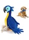 SYOSI Dog Toys Dog Plush Toys Assortment Value Bundle Dog Squeaky Toys Assortment Puppy Pet Mutt Dog Toywith Cotton Material Dog Squeak Toy for Medium Large Dogs(Cockatoo)