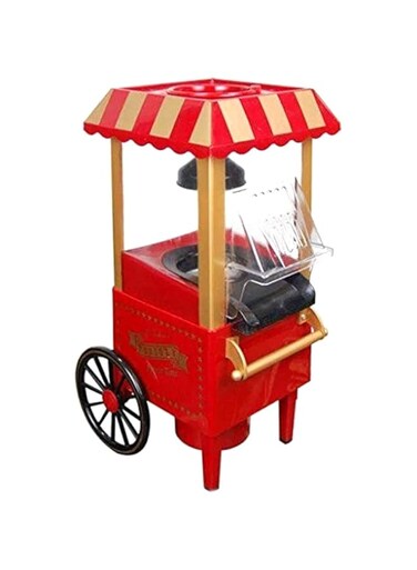 Dubai Gallery Trolly Shape Popcorn Maker B07Mx2Y612 Red/Orange/Black
