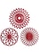 Colorful Silicone Trivet Mats - DIY Different Size Dish Drying Mat, Hot Pot Holder for Pots &amp; Pans, Non-Slip &amp; Heat Resistant Kitchen Hot Pads for Countertops &amp; Table, Red