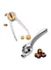 2-Pack Nut Crackers Set, Heavy-Duty Aluminum Alloy Chestnut &amp; Walnut Crackers, Effortless One-Handed Operation for Hazelnuts, Walnuts, Chestnuts, Funnel-Shaped Design Prevents Shell Splatter