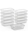 Cosmoplast 500 ml Pack Of 10 Clear Microwave Containers With Clear Lids, Ifcmmwclt50S01Tp, Microwave Container
