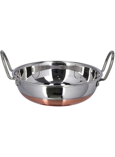 Royalford Kadai Copper Bottom &amp; Stainless Steel Handle 21Cm, Multi, Rf9973