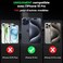 Muzz Camera Protective Cover Case for iPhone 15 Pro (6.1"), Slider Camera Protection, Anti-Scratch &amp; Shockproof, Slim, Black Camshield (iPhone 15 Pro)