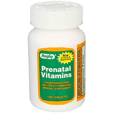 Rugby Laboratories Prenatal Vitamins 100 Tabs