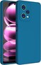 Case for Xiaomi Redmi Note 12 Pro,Camera Protection with Liquid Gel Rubber Bumper Case with Soft Microfiber Lining Cushion Slim Shell Shockproof Protective Cover for Redmi Note 12 Pro 5G (Blue)