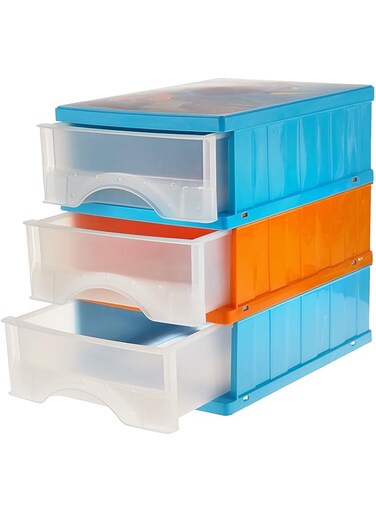 Keeeper Drawer box 3-pcs.-Finding Dory-frozen blue , 25 x 18 27 cm, K2252-625, Piece of 1