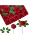TAME Artificial Flowers Roses 25pcs Champagne Roses Wedding Bouquets Real Looking Foam Fake Roses with Stems for DIY Bridal Shower Centerpieces Arrangements Party Tables Decorations (red)