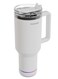 Portable Tumbler with Bluetooth Speaker / 1.2 Capacity / Dual-Function / 300mAh Battery Capacity / 304 Stainless Steel Material / Type-C Charging Interface - White