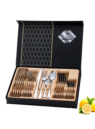 Stainless Steel Quality Flatware With Knives, Forks, And Spoons, Mirror Polished Flatware Cutlery Set Silver