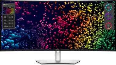 Dell U4025QW UltraSharp 40 Curved Thunderbolt Hub Monitor, 39.7" 5K WUHD IPS Display, 120Hz Refresh Rate, 5ms (Fast) Response Time, 2500R Curvature, 1.07B Color Support, White   U4025QW