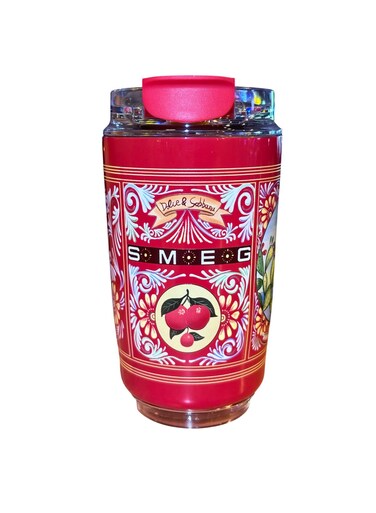Coffee Mug, 50s Style Wall Mug, Leak Proof Anti Slip Insulated Travel Mug, Lightweight And Portable Coffee Tumbler, Easy To Clean Thermos Cup For Tea Coffee, (1pc, Red, 240ml)